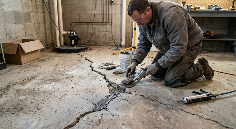 Cracked Basement Floor Repair in Ruskin, FL