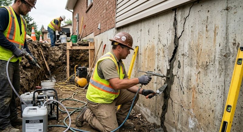 Cracked Foundation Repair in Dover, FL