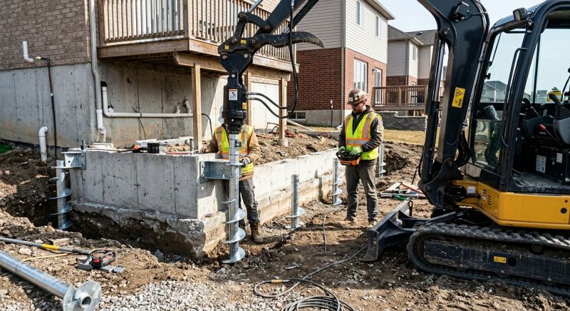 Helical Pile Installation in Ruskin, FL