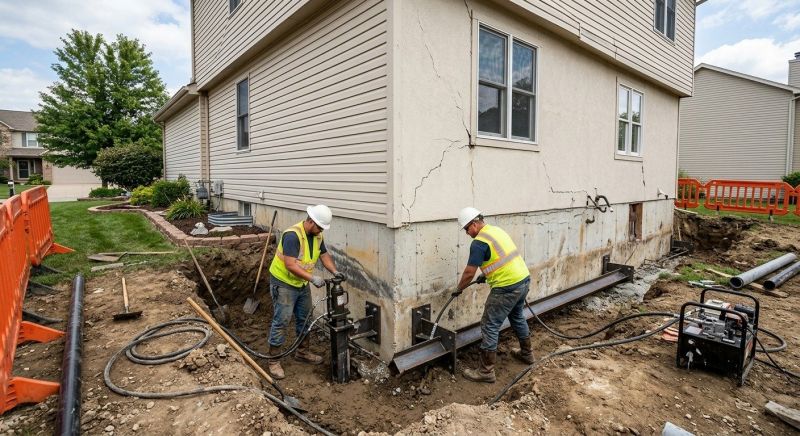 Sinking Foundation Repair in Dover, FL