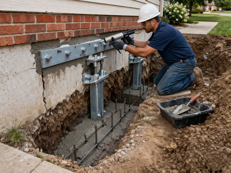 Sinking Foundation Repair in Plant City, FL