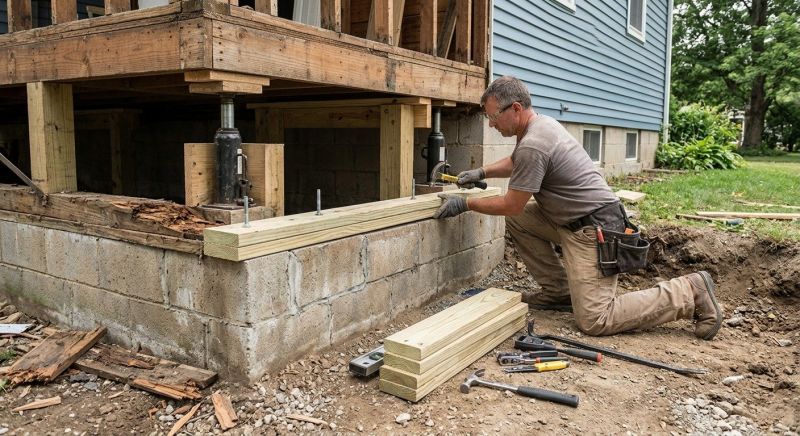 Sinking Foundation Repair in Seffner, FL